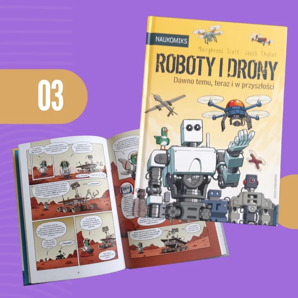 Roboty i drony, Książki o robotach i kodowaniu dla dzieci